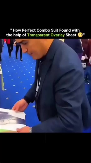 ANYTHING EXPLAINED on Instagram: "Finding the perfect suit combination isn’t guesswork—it’s visual science. Using a transparent overlay sheet, designers can layer jacket cuts, lapels, colors, and patterns over a base suit to instantly see how each element works together. This method allows precise comparison without physically changing fabrics, saving time while ensuring balance, proportion, and style harmony. What looks simple is actually smart design logic at work. • Transparent overlays allow