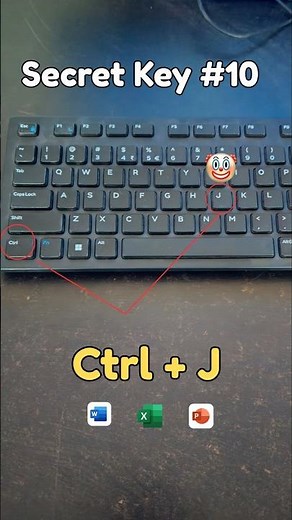 Ctrl + J Shortcut Key | Justify Key in Computer | Hidden Key in Keyboard|