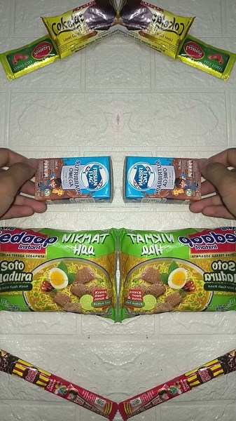 ❤️🍭 pink candy and mie sedaap #satisfying #short #viralvideo