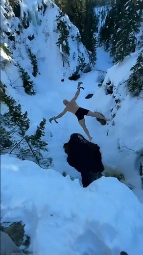 Norseman Takes It Into "Viking Mode," Leaps Over Cliff While Wielding Two Axes