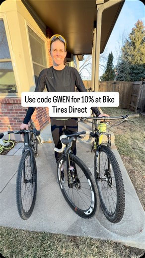 Gwen Jorgensen I Olympian & Mom on Instagram: "It’s a great time to order your tires! Head to @biketiresdirect and use code GWEN for 10% off I’m opening my race season up this weekend at @oldmanwinterrally (40 mile gravel race) and will most likely be using my road bike with 32mm @conti_bicycle 5000TR with 48psi"