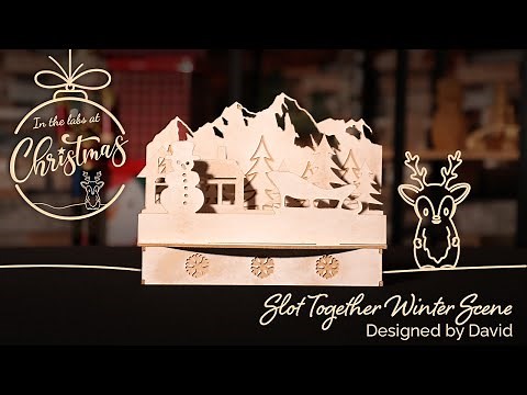Making Winter Scene Slot Together Project | In the Labs at Christmas | Vectric FREE CNC Projects