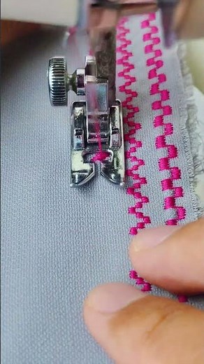 patterned stitching using a Janome sewing machine #sewing