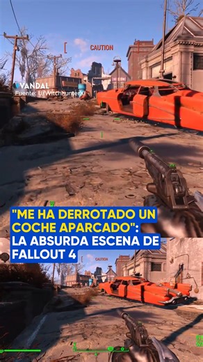 Un INESPERADO ENEMIGO en Fallout 4 😂🚗 #fallout #fallout4 #gaming #viral #videojuegos #vandal | Vandal