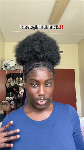 Quick Ponytail Hair Hack for Busy Black Girls