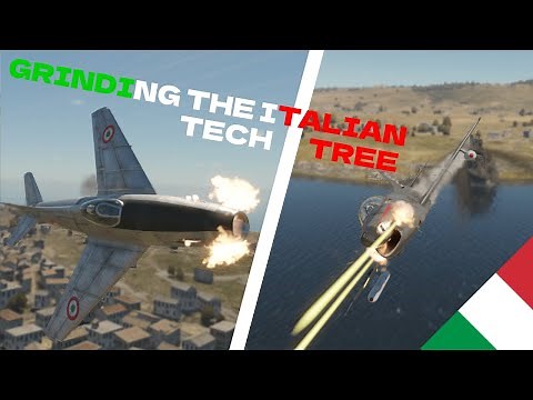 Grinding the Italian Tech Tree in War Thunder! | Sagittario 2 and G.91Y
