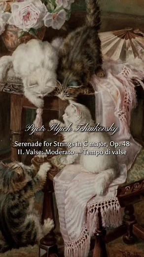 Tchaikovsky's Serenade for Strings in C major, Op. 48, was composed in 1880. It was first performed October 30, 1881 in St. Petersburg at a Russian Musical Society concert conducted by Eduard Nápravník. #classicalmusic #music #art #tchaikovsky #waltz #fyp #fypシ #fypシ゚viral #fypage #fyppppppppppppppppppppppp #foryou #foryoupage #lucky #777