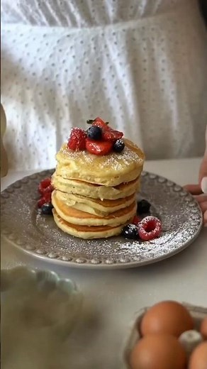 Easy & Fast Fluffy Pancakes 🥞 | The Best Homemade Pancake Recipe in 5 Minutes #food #recipe