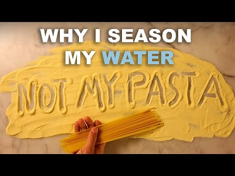 Why they don't put salt in pasta dough
