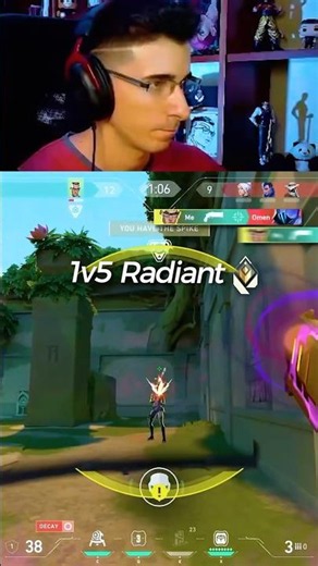 The Last Kill... 🤯 Top Radiant gameplay valorant streamer live highlights edit clips shorts