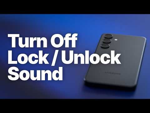 How to Turn Off Lock/Unlock Sound on Android (Samsung & Others)