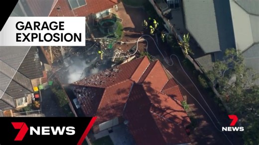 Blaze sparks explosions at Sydney home