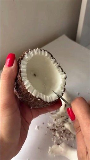 This Looks Like a Real Coconut... But It's Actually a Candle