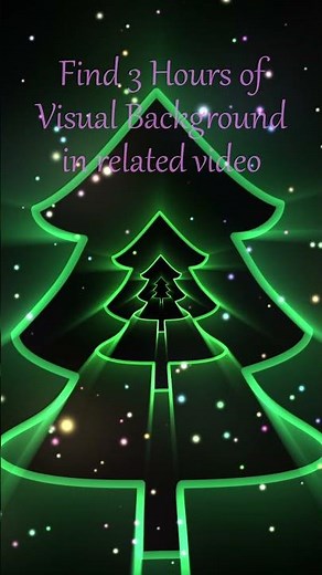 Magical Christmas Tree Tunnel 🎄 Flying Through Space Lights 🌌 4K Ambient Loop Short 2