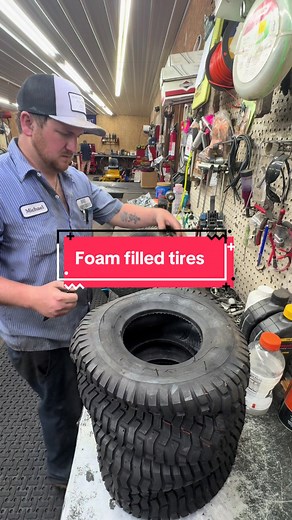 Tires with flat spots, I wasn’t expecting them to be full of insulation foam and slime 🤦🏼 no problem tho got em back good as new #mechanic #repair #tireshop #nasty #fypシ゚viral