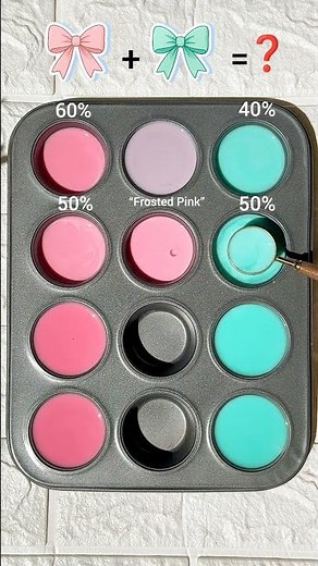 Pastel Harmony: Pink × Aqua Blend 🌸🌊#PastelColors#PinkAndAqua#ColorBlend#SoftPalette#PastelAesthetic