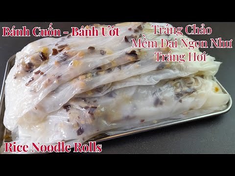 Easy Homemade Rice Noodle Rolls (Cheung Fun) Recipe! You will absolutely love the texture of it!