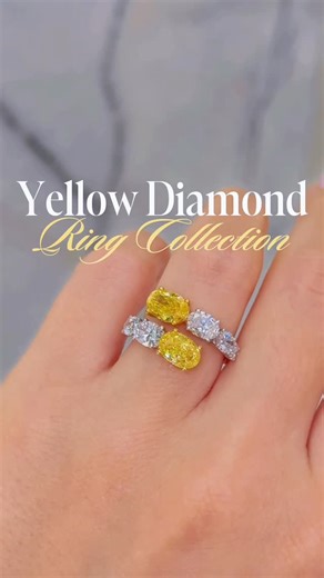 Leon Diamond | Vivid yellow, icy white — two worlds of brilliance come together in our Yellow Diamond Ring Collection💛🧊 Discover your favorite only at... | Instagram