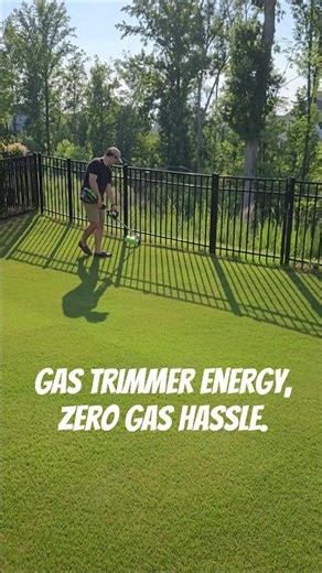 Greenworks String Trimmer and Edger #lifeisturf #greenworkspartner #ad #batterypowered #lawncare
