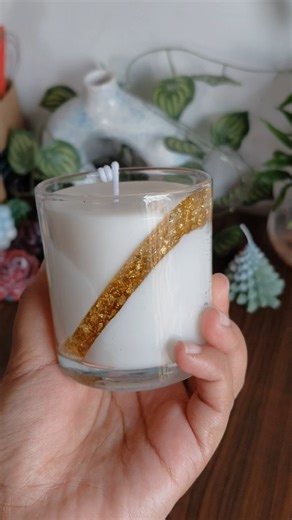 Glitter Jar Candle"Pure magic in a jar"🪄✨🧿 #explore #shorts #candle #diy #fyp #homedecor #viral