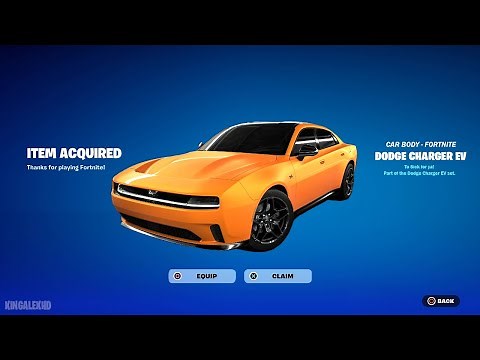 How To Get Dodge Charger EV Car Body NOW FREE In Fortnite (Rocket League Car)