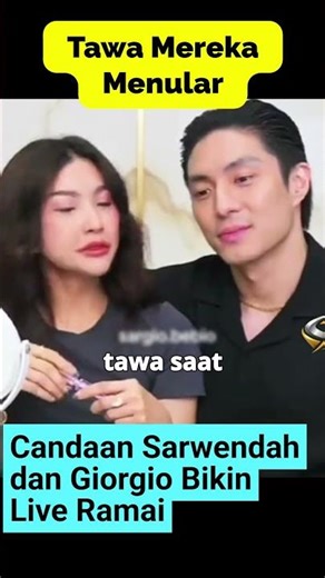 Sarwendah and Giorgio's jokes make the live broadcast lively #sarwendah #giorgioantonio #enews