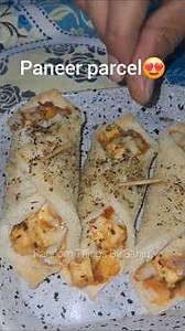 Paneer parcel🤩*Recipe* || #shorts #recipe #paneer #paneerparcel #easyrecipe #ytshorts #snacks