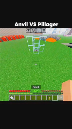 Minecraft Anvil VS Pillager #shorts #minecraft