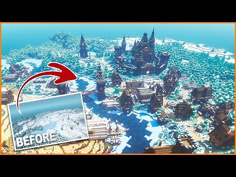 Medieval Taiga Village and Castle | Minecraft Timelapse [WORLD DOWNLOAD]