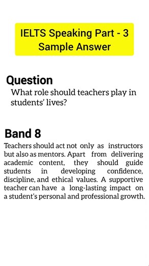 IELTS Speaking Part 3 Sample Answer #ielts #ieltsspeaking #ieltsspeakingpractice