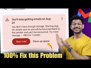 Clear gmail storage | How to fix this Problem | Gmail storage Problem Fix kaise kre ?