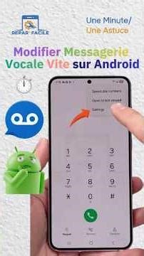 How to change the voicemail (answering machine) on Android