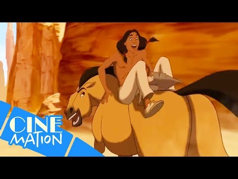 Spirit Gets Chased Through The Canyons | Spirit Stallion of the Cimarron (2002) | Cinemation