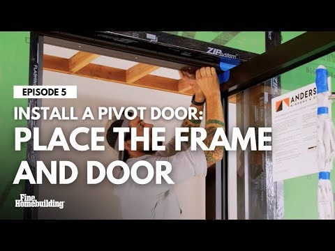 How to Install a Pivot Door and Frame