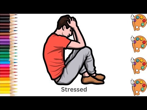 Stressed - Sketch Art and Paint | Step by step tutorial | Pencil to Palette