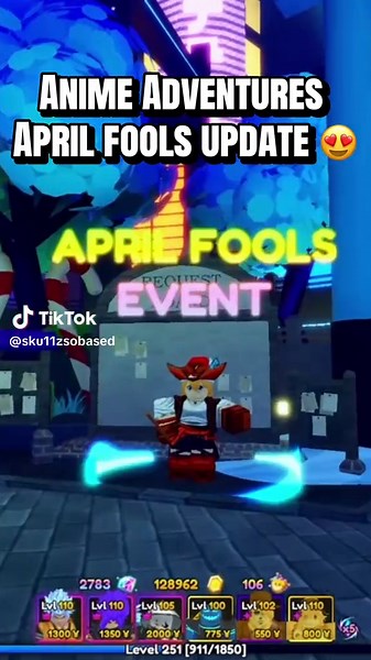 Anime Adventures April Fools Update: New Content & Surprises!
