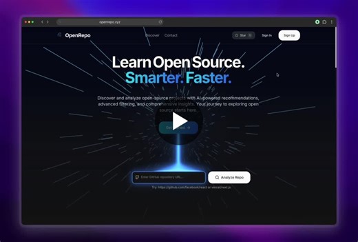 Exploring Open Source Codebases in Minutes with OpenRepo | Harshit Malik posted on the topic | LinkedIn