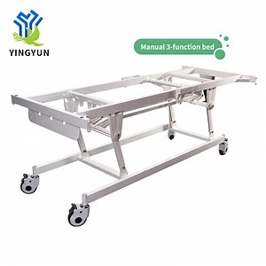 [Hot Item] Hospital Equipments Manual 3 Cranks Hospital Furniture Medical ICU Bed 2023