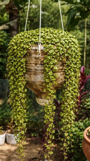 Grow Inch Plant Faster 🌿 | DIY Hanging Pot from Plastic Bottle | Easy Gardening Hack