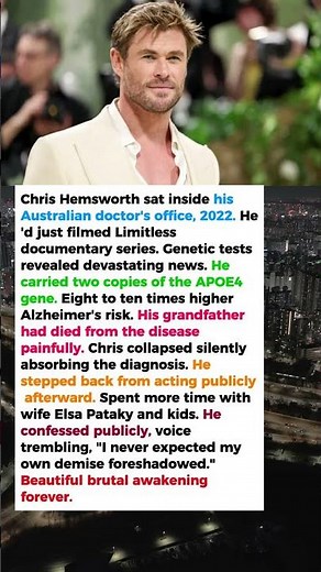 Chris Hemsworth Discovered His Genetic Alzheimer's Risk—One Test Changed His Whole Life