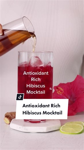 Antioxidant Rich Hibiscus Mocktail Recipe