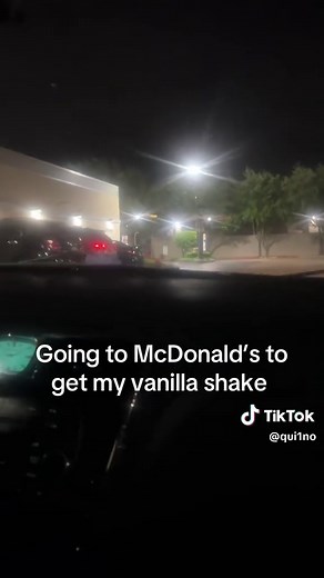 Delicious Vanilla Milkshake from McDonald's
