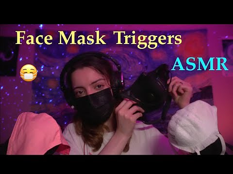 😷 ASMR Face Mask Sounds | Crinkles, Tapping & Gentle Whispering 💤