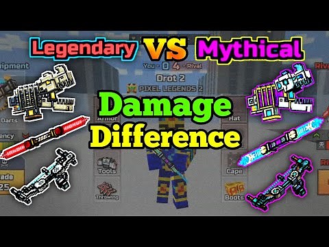 Damage Increasing After Upgrading Weapon To Mythical - Pixel Gun 3D