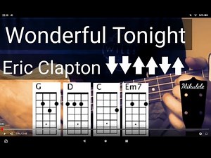 Wonderful Tonight - Eric Clapton ukulele tutorial / play-a-long