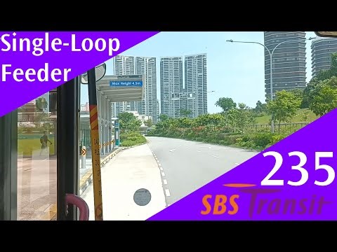Singapore SBS Transit Feeder Bus Service 235 Route Visual