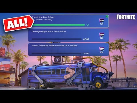 How to Complete All Hail To The Bus Driver! Quests | Fortnite Chapter 7