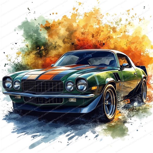 16 Automotive Clipart Bundle | Retro Car | Printable Watercolor Clipart | High Quality Jpgs | Digital Download | Paper Craft | Junk Journal - Etsy