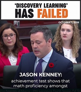 9.7K views · 190 reactions | So-called 'discovery learning' methods are failing Albertans children. Alberta's future generations deserve better. | Jason Kenney | Facebook