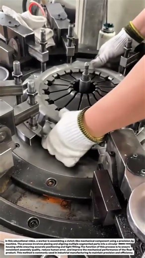 Precision Clutch Assembly Using Industrial Jig Machine | Fast & Accurate Manufacturing Process.